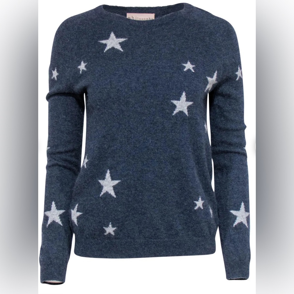 Philosophy %100 Cashmere Star Sweater
